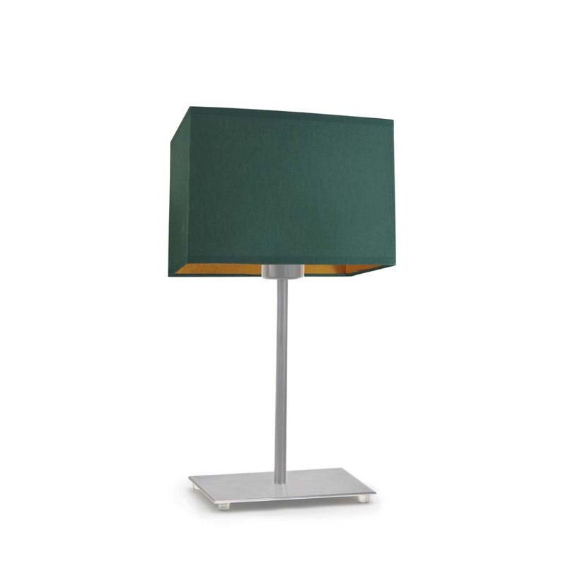 Korinne Metal Table Lamp, Grey, Green