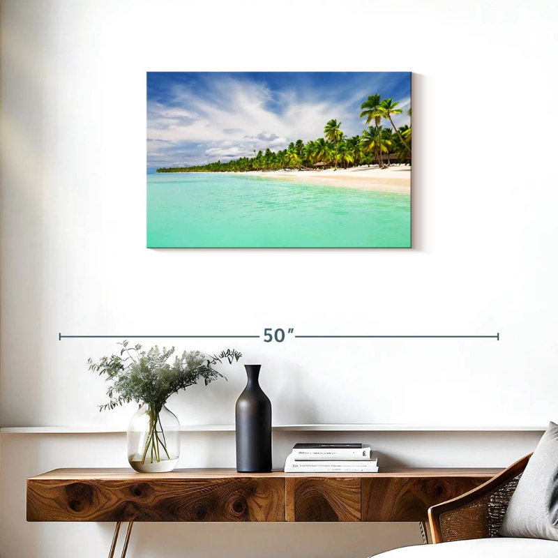 Plage de sable de Pointe Cana, H 20 po x l 30 po