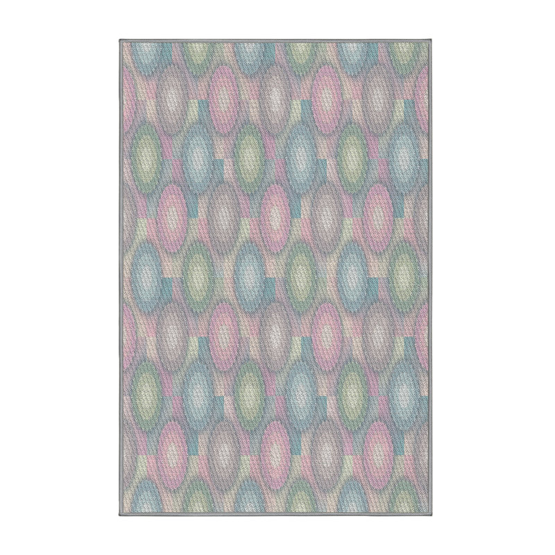 Polka Dots Indoor Rug, Rectangle 8' x 12'