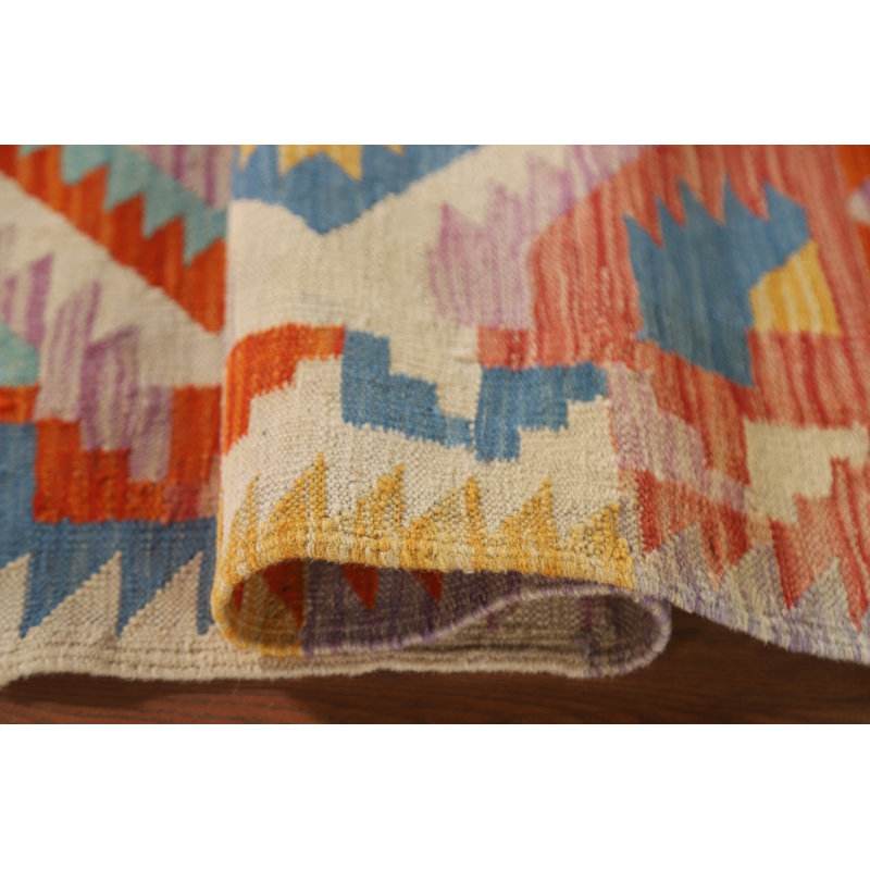 Multicolor Kilim Oriental Accent Rug 3x4
