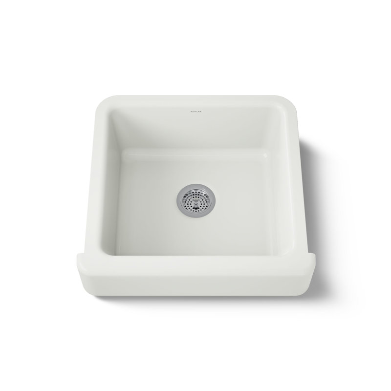 Évier de cuisine de style ferme Whitehaven à ajustement automatique, 61 cm L x 56 cm l, Dune