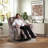Microfiber/Microsuede and Wood Frame Power Lift Recliner with Heated Massage -1959453166