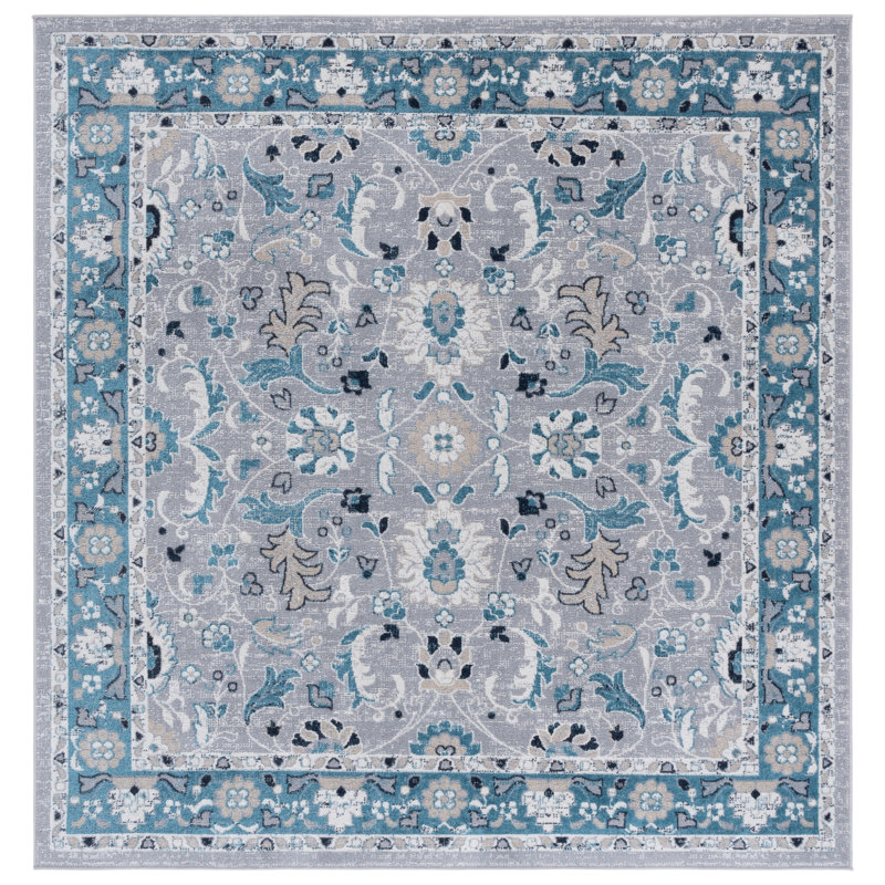 Bayside 120 Performance Machine Washable Oriental Rug, Square 6'7"