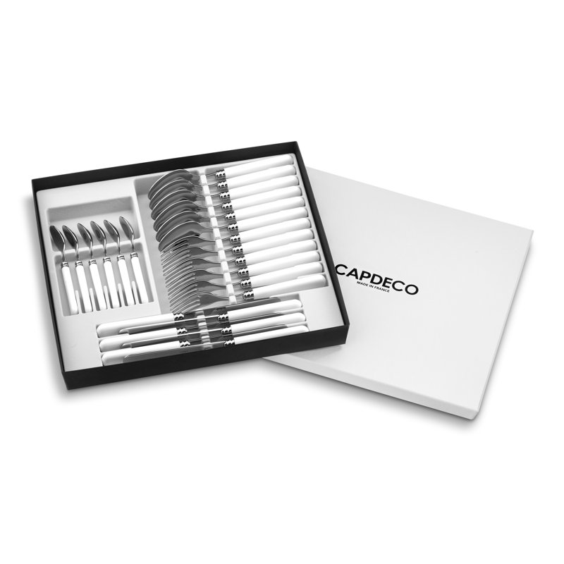 Altea 24 Piece Cutlery Set, Service for 6, White