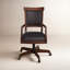 Chaise de travail en vinyle Mattern