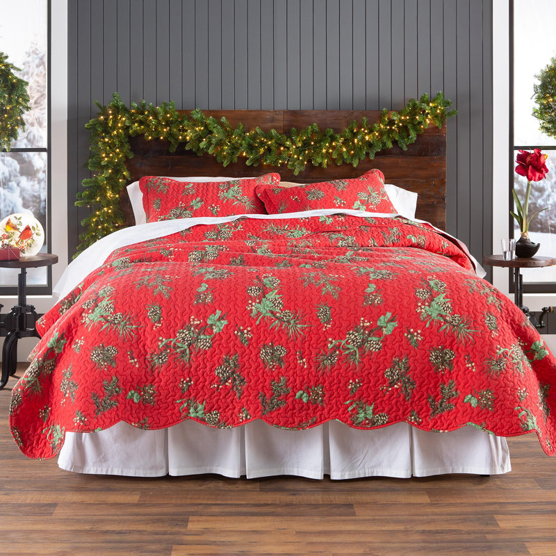 Cotton Box Stitch Floral Comforter