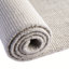 Tapis uni / rayé couleur gris-ivoire Manoir Liabah-138125273