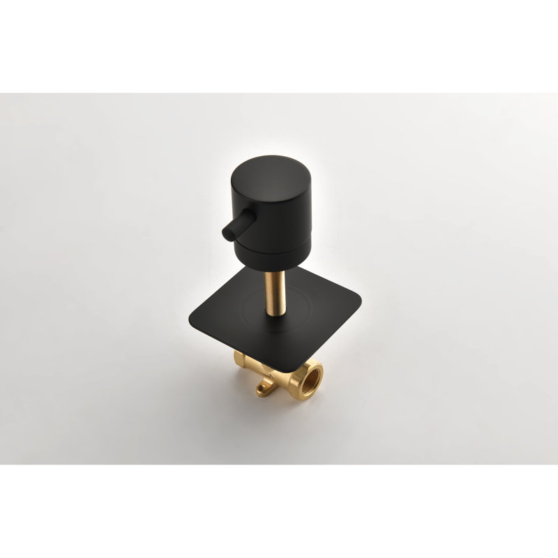 Valve de contrôle de débit et de débit de douche 3/4 po - Poignée ajustable en laiton