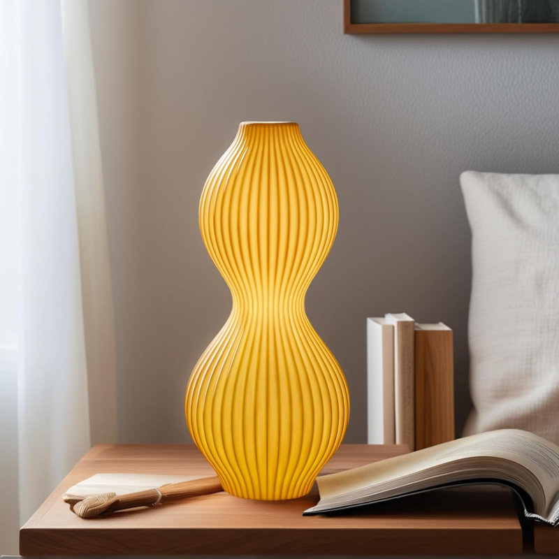 Modern Ceramic Table Lamp,White Translucent Ceramic Shade, Warm Ambient Lighting,White