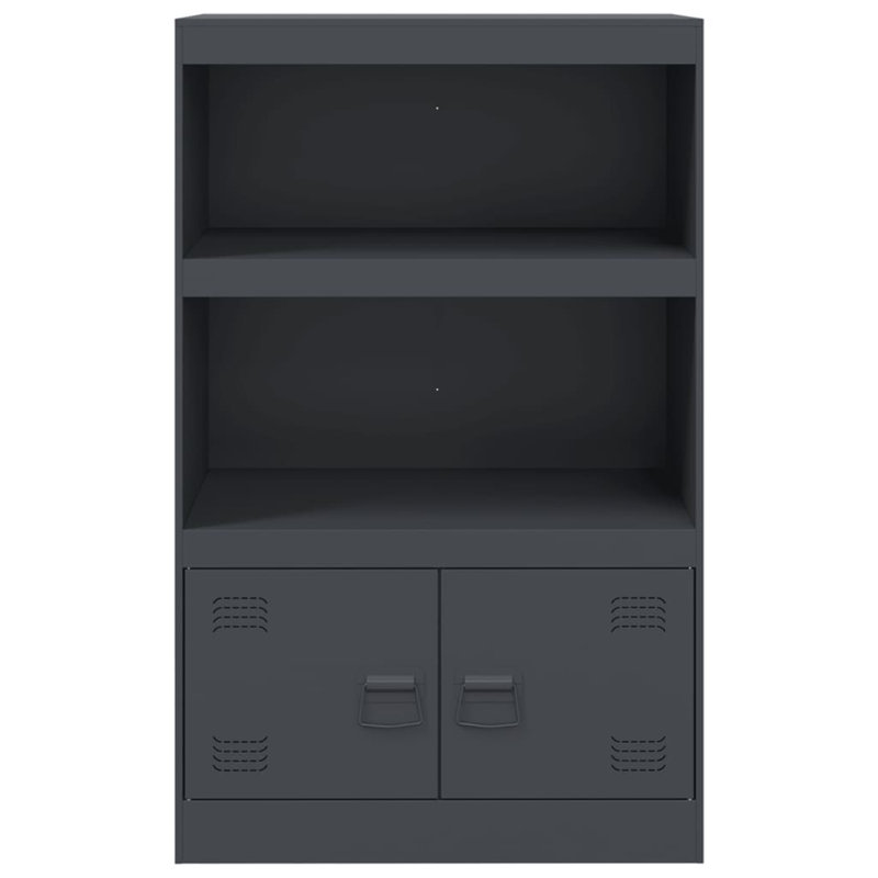 Alonah Steel Accent Cabinet, Anthracite