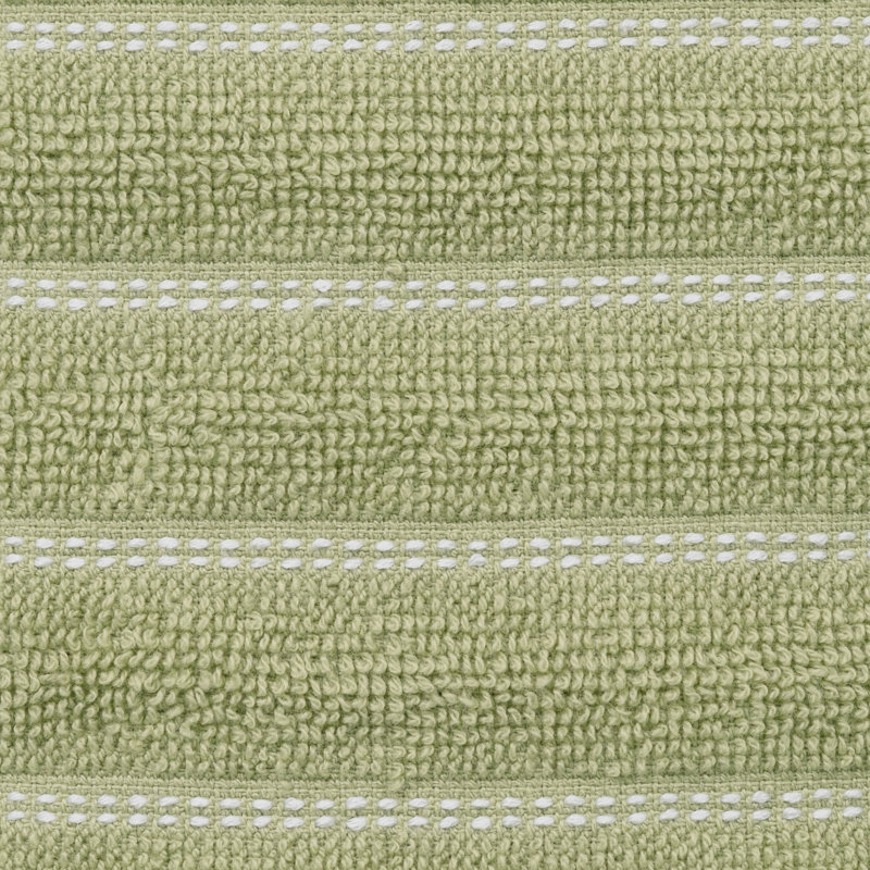 All-Clad Skipping Stripe & Wave Kitchen Towels (Set of 4), Fennel