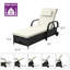 Chaise longue d'extérieur en osier avec espace de rangement Anayelly-1001005747