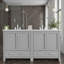Meuble-lavabo moderne de 60 po - Portes à fermeture douce, étanches et tablettes intégrées?-1697792358