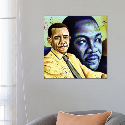 «Obama and L. King» par Ben Heine - impression d'art graphique