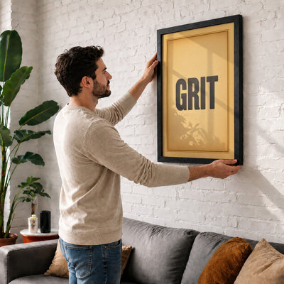 Grit Typography - Framed Print