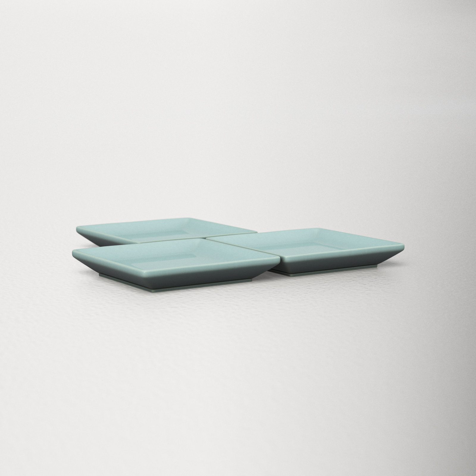 Borgen Square Condiment Server, Pale Jade