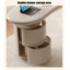 Bureau d'ordinateur en forme d'arc avec tiroirs Light Luxury-1817710234