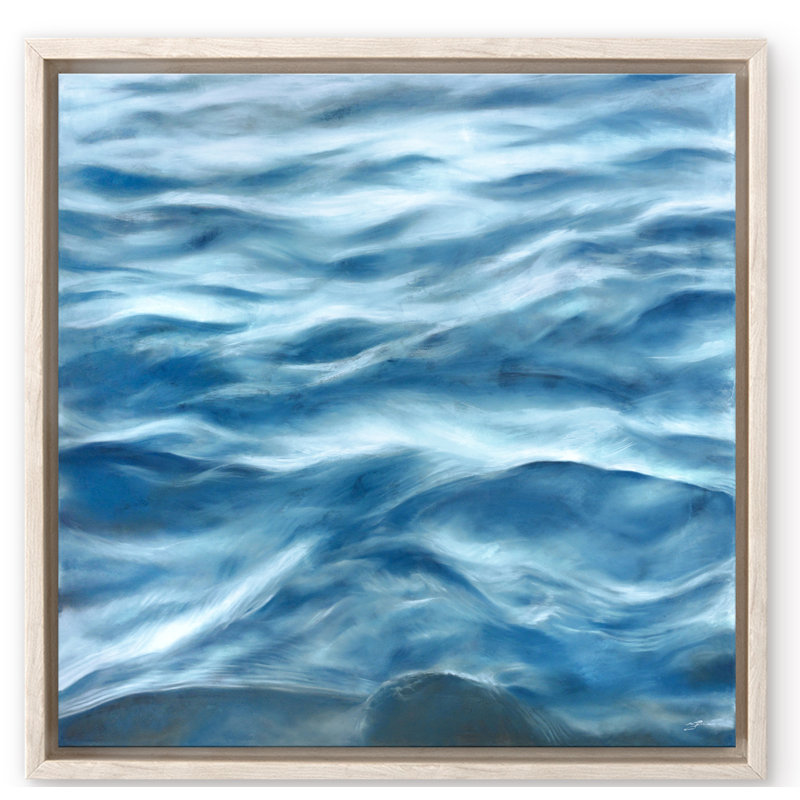 Coastal Retreat Underwater Clouds III by  - Floater Frame Print on Canvas, 20" H x 20" W x 2.5" D