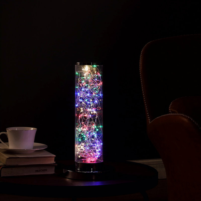 Multi-Colored Rope Led Namiri Column Table Lamp