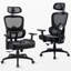 Ensemble de chaise de bureau ergonomique avec support lombaire 3D