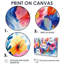 Aquariums oranges bleus «Floral Dreams II - Botanicals», ensemble d'art mural-1895889829