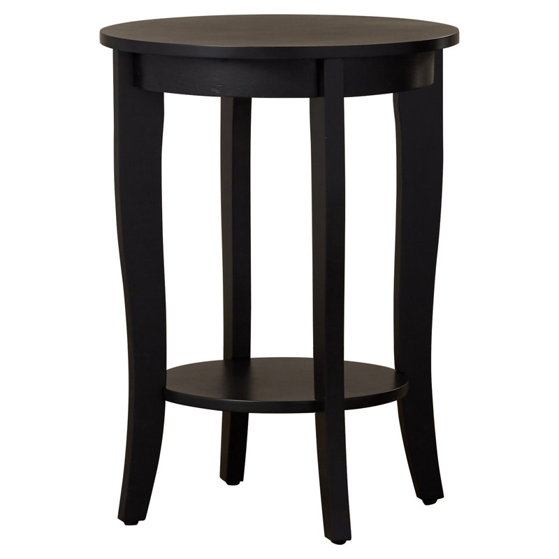 Table de bout ronde Carbin, Noir