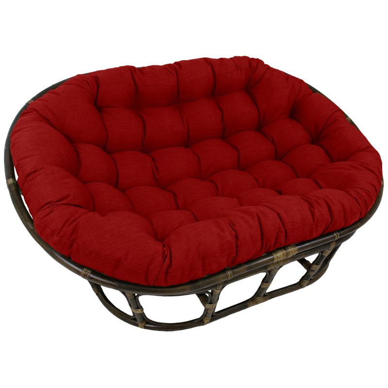 Outdoor 8'' Papasan Seat Cushion, Paprika