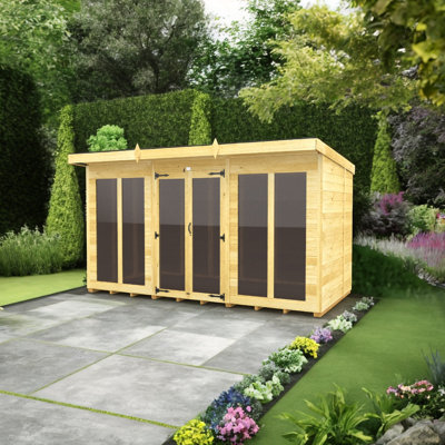 Pent Summer House (Full Height Window)