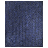 Meir Leather Chevron Area Rug