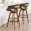 Swivel Upholstered Counter Stool-463091666-463091669