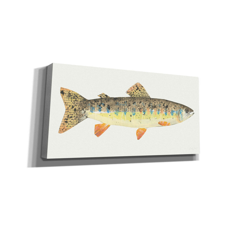 Angling In The Stream III by Courtney Prahl - Wrapped Canvas Print, 30" H x 60" W x 1.5" D