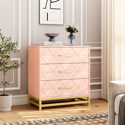 3 Drawer Dresser For Bedroom, Dressers Chest Of Drawers With Storage, Nightstand With Drawers by Mercer41