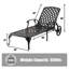 Chaise longue inclinable longue 49,21 po avec coussins-424912237
