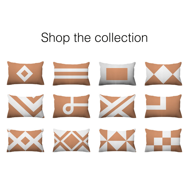 Coussin décoratif à motif géométrique intérieur / extérieur Alexis Diamond, Chair