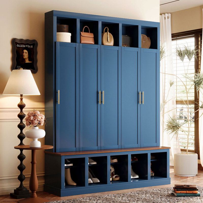 Armoire de rangement Farmhouse, Navy Blue