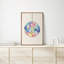 Brillant disco rond boule Art disco affiche tendance art alimentaire cuisine murale Art déco-102833302-102833299