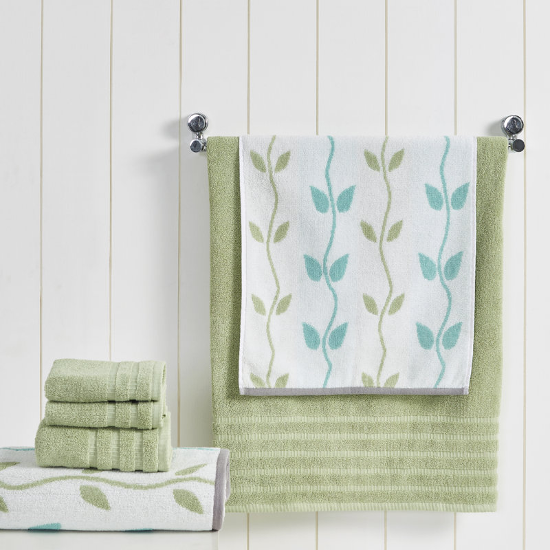 Sage Green Organic Cotton 6-Piece Towel Set