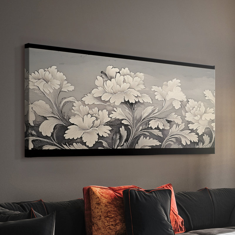 Botanical Series-CECVII- Toile tendue avec châssis - Prêt à accrocher, H 20 po x l 40 po