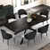 Cerinle 78.74'' to 110.24'' Extendable Rectangular Sintered Stone Dining Table for 8-10