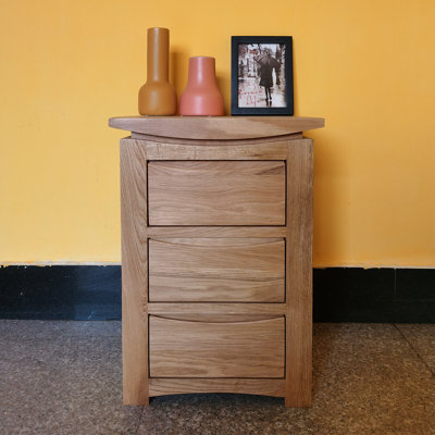 Braddyville 40cm W Solid Wood Bedside Table