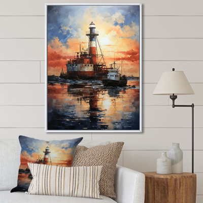 Ishanvi " Orange Oil Rigs Fields in Texas " Mixed Media Print