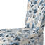 Chaise d'appoint en velours bleu et ivoire