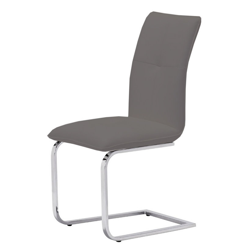 Chaise de salle à manger rembourrée Jackqueline, Gris