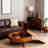 Retro Round Coffee Table With Storage-581460470-581460469