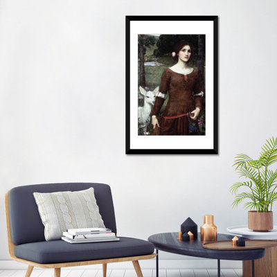 « the lady clare, 1900 » par john william, impression sur toile waterhouse