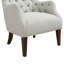 Fauteuil à oreilles capitonné Hannah