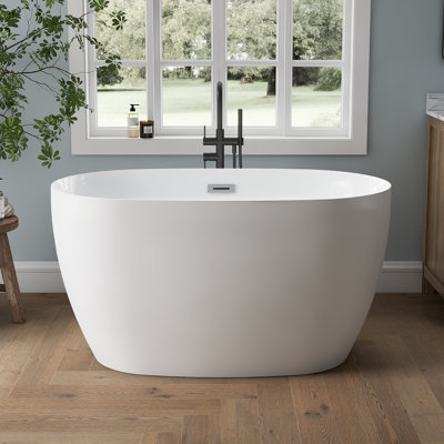 51'' Acrylic Freestanding Tub Freestanding Soaking Bathtub