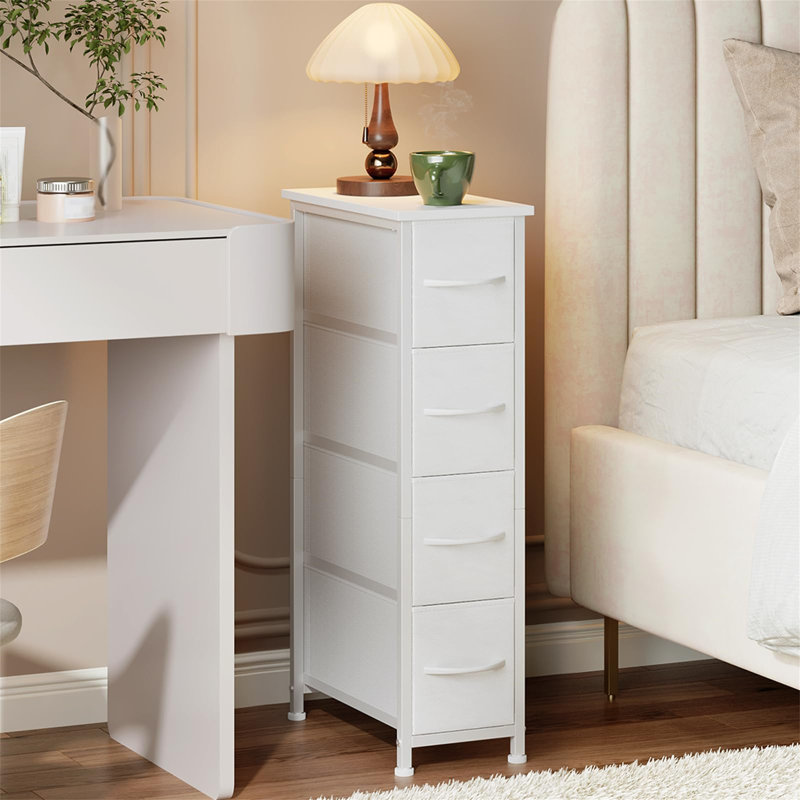 28cm W 4 - Drawer Chest of Drawers, White