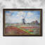 Tulip Fields with the Rijnsburg Windmill, 1886 - Claude Monet - Toile encadrée sur mesure-853773867-853773872-853773880