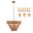 Evadne 6 - Light Brown Bowl Pendant